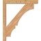 Ekena Millwork Balboa Block Smooth Bracket w/ Offset Brace, Western Red Cedar, 5 1/2"W x 38"D x 44"H BKT0604X38X44BOA05SWR - alternate 4